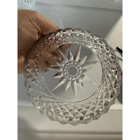 Vintage Glcoloc Glass Bowl Dish Signed USA Star Patterns Set Of 5 - Picture 2 of 5